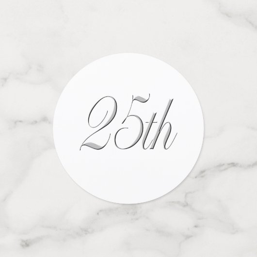 Tablefetti - Speciaal Jubileum voor 25e bruiloft Confetti (Kleine voorkant)