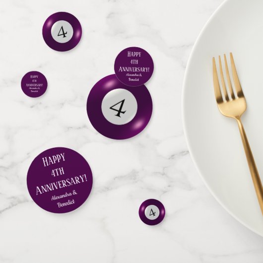 Tablefetti - Vier bal Confetti (Groep)