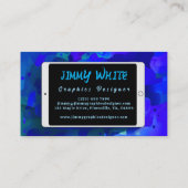 Tablet Design Grafisch Ontwerper of Artiest Visitekaartje (Achterkant)