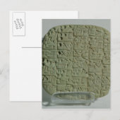 Tablet met cuneiform script briefkaart (Voorkant / Achterkant)