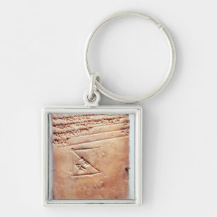 Tablet met cuneiform script, c.1830-1530 BC Sleutelhanger