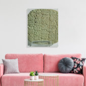 Tablet met cuneiform script canvas afdruk (Insitu (Woonkamer))