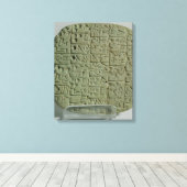 Tablet met cuneiform script canvas afdruk (Insitu (Houten vloer))