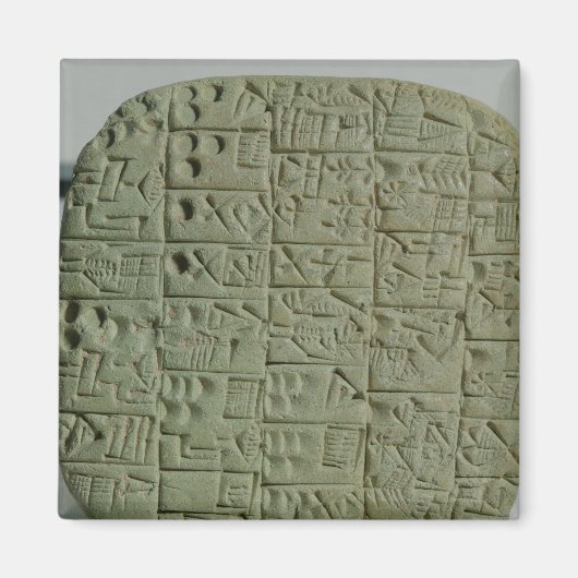 Tablet met cuneiform script magneet (Voorkant)