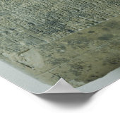 Tablet met cuneiform script poster (Hoek)