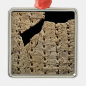 Tablet met cuneiform script, uit Uruk Metalen Ornament (Voorkant)