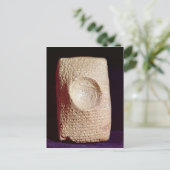 Tablet met inscriptie cuneiform briefkaart (Staand voorkant)