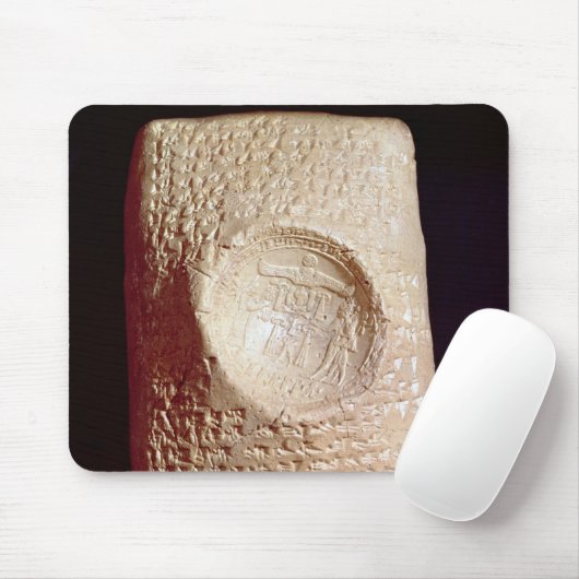 Tablet met inscriptie "cuneiform" muismat (Met muis)