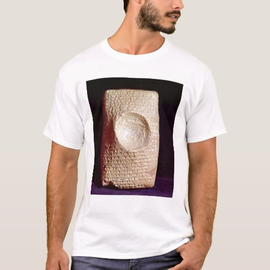 Tablet met inscriptie "cuneiform" t-shirt (Voorkant)