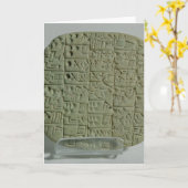 Tablet met spijkerschrift kaart (Gele Bloem)