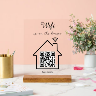 Tablet PC WiFi minimaliste moderne QR Code