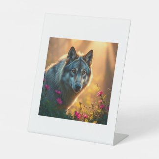 Tablet top sign reclamebord met voetstuk