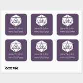 Tabletop afbeelding in Paarse sticker (Vel)