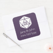 Tabletop afbeelding in Paarse sticker (Envelop)