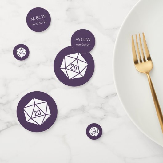 Tabletop Chic dans Confetti de table violet (Groupe)