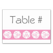 Tabletop Chic dans la carte table rose pétale (Dos)
