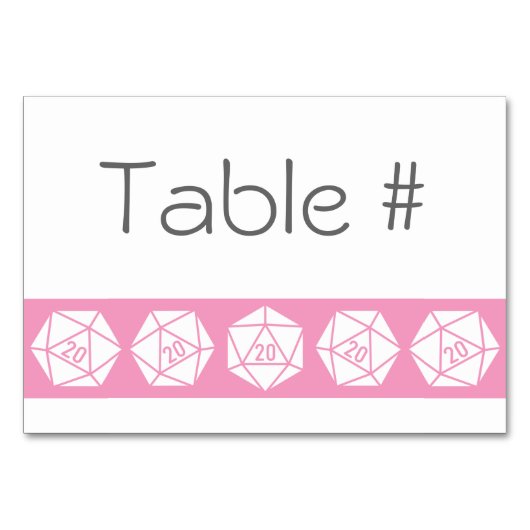 Tabletop Chic dans la carte table rose pétale (Devant)