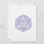 Tabletop Chic dans Lavender Faire-part de mariage (Dos)