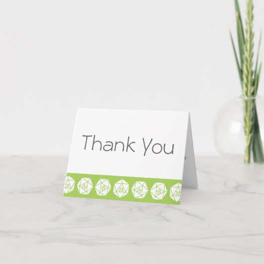 Tabletop Chic dans le Carte de remerciements Perid (Devant)