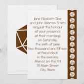 Tabletop Chic dans le Faire-part de mariage au cho (Devant / Derrière)