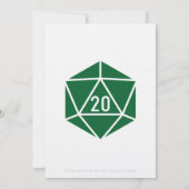 Tabletop Chic dans le Faire-part de mariage vert (Dos)