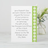 Tabletop Chic dans Peridot Faire-part de mariage (Debout devant)