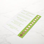 Tabletop Chic dans Peridot Foil Invitation (Rotation)