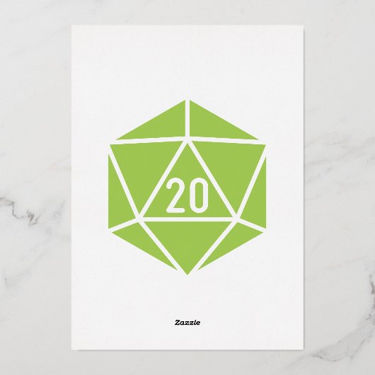 Tabletop Chic dans Peridot Foil Invitation (Verso)