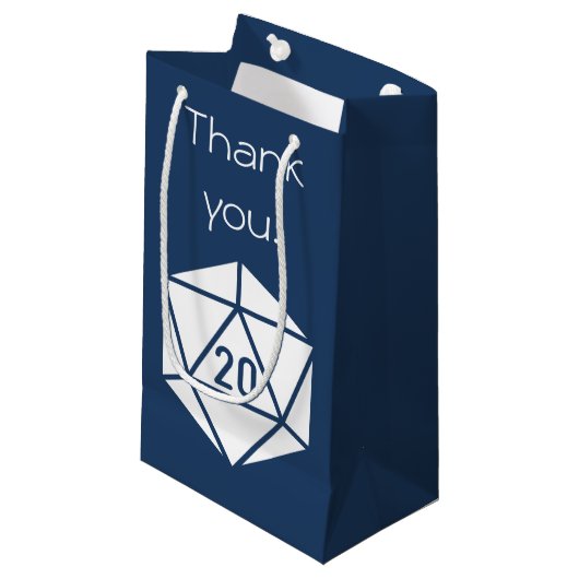 Tabletop Chic dans un sac cadeau marine (Devant Angle)