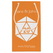 Tabletop Chic dans un sac cadeau orange (Dos)