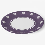 Tabletop Chic en Assiette en Papier Violet (Angle)