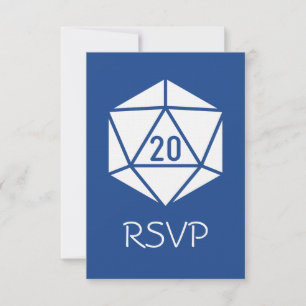 Tabletop Chic en bleu carte RSVP