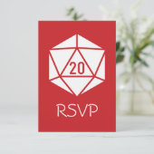 Tabletop Chic en Cerise Carte de Réponse (Debout devant)