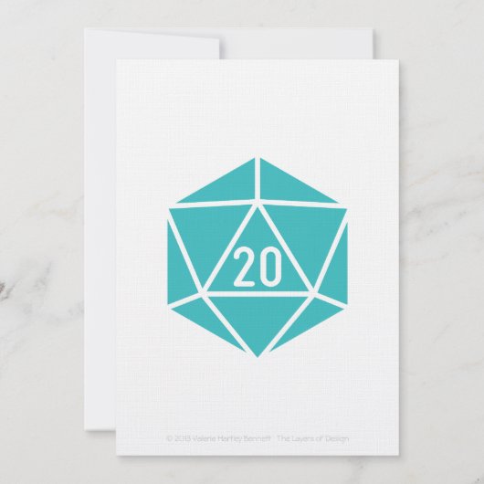 Tabletop Chic en Faire-part de mariage Turquoise (Dos)