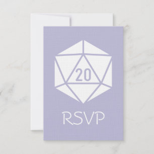 Tabletop Chic en lavande - Carte de réponse RSVP