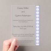 Tabletop Chic en lavande Invitation de mariage en (In situ (ordinateur de poche))