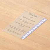 Tabletop Chic en lavande Invitation de mariage en (Poser)