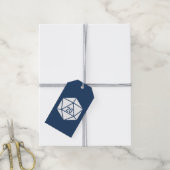 Tabletop Chic en Navy Étiquette de Cadeau (Avec de la ficelle)