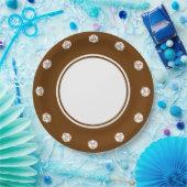 Tabletop Chic en Papier Assiette Chocolat (Fête)