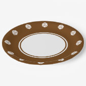Tabletop Chic en Papier Assiette Chocolat (Angle)
