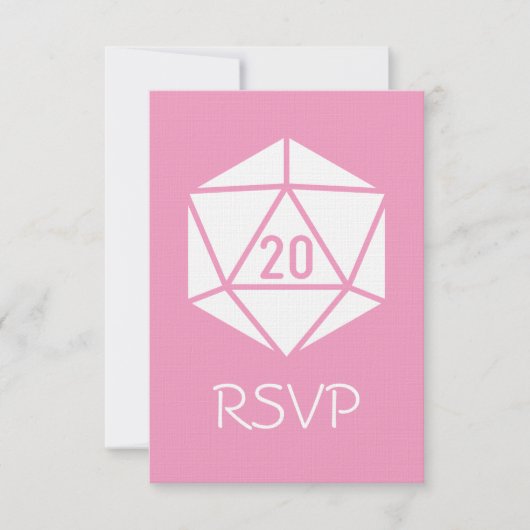 Tabletop Chic en rose pétale carte RSVP (Devant)