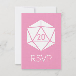 Tabletop Chic en rose pétale carte RSVP