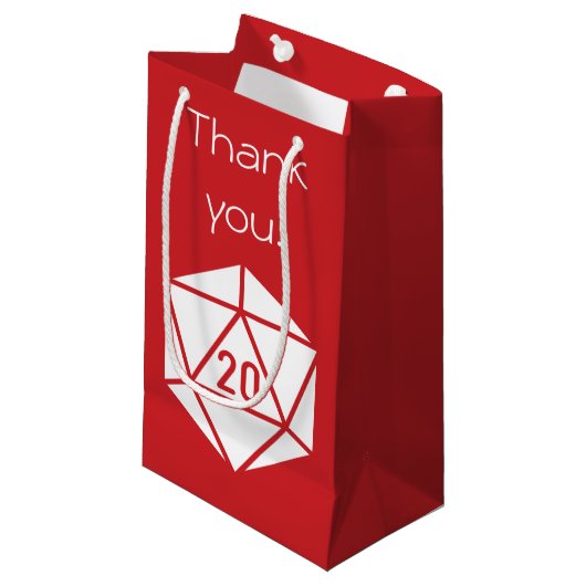 Tabletop Chic en Sac Cadeau Cerise (Devant Angle)