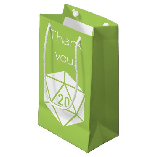 Tabletop Chic en sac cadeau Peridot (Devant Angle)