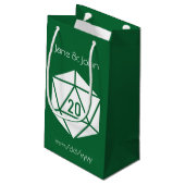 Tabletop Chic en sac cadeau vert (Dos Angle)