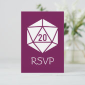 Tabletop Chic en Vin Carte de Réponse (Debout devant)