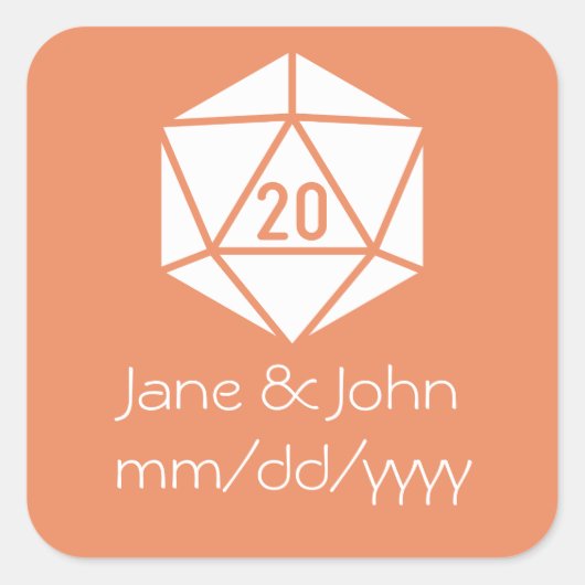 Tabletop Chic in Coral Sticker (Voorkant)