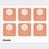 Tabletop Chic in Coral Sticker (Vel)