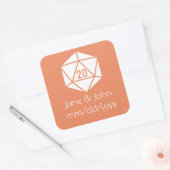 Tabletop Chic in Coral Sticker (Envelop)