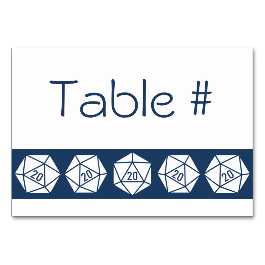 Tabletop Chic in Navy Table Kaart (Voorkant)